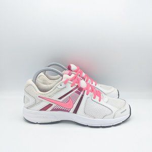 Nike Womens Dart 10 Reslon White Lace Up Running Shoes Size 8.5